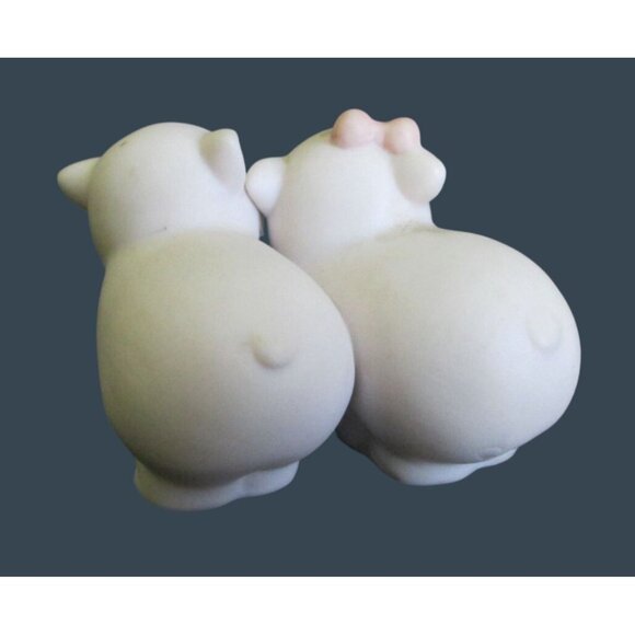 Vintage Precious Moments Noahs Ark Two by Two Porcelain Pigs Figurine - Picture 3 of 6